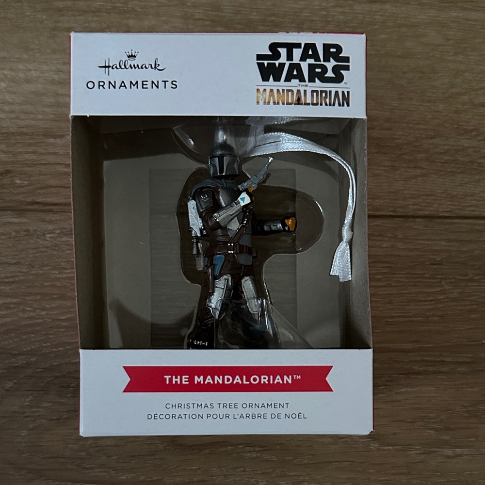 Hallmark Mandalorian Ornament - Black, Silver, and White